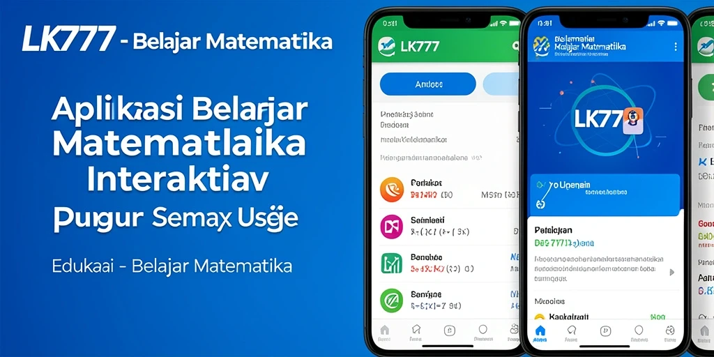 Antarmuka LK777 yang sederhana dan mudah digunakan untuk belajar matematika.