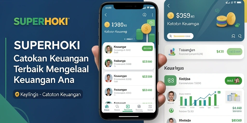 Antarmuka sederhana dan fungsional dari SUPERHOKI untuk catatan keuangan.